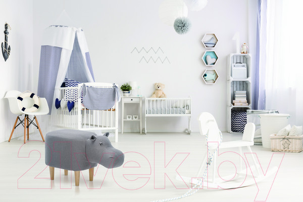 Изображение товара Пуф Импэкс Leset Hippo Combi (рогожка Milos 16)