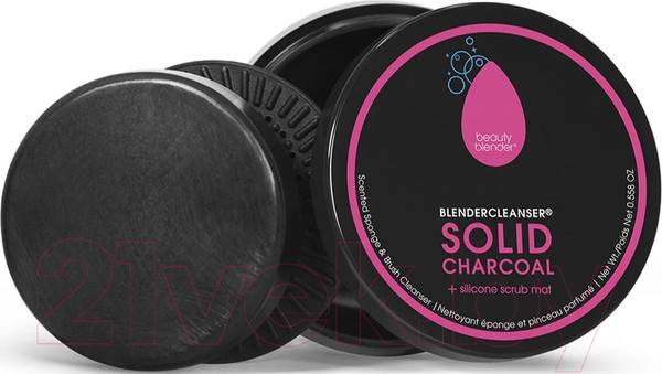 Изображение товара Средство для очищения кистей/спонжей Beautyblender Blendercleanser Solid Charcoal (15г)