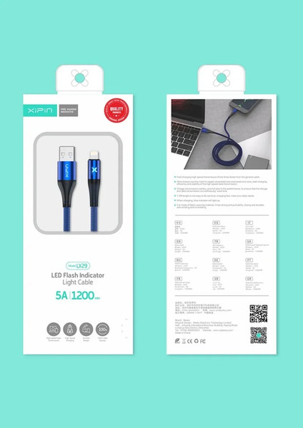 Изображение товара Кабель Xipin LX29 Lightning (синий)