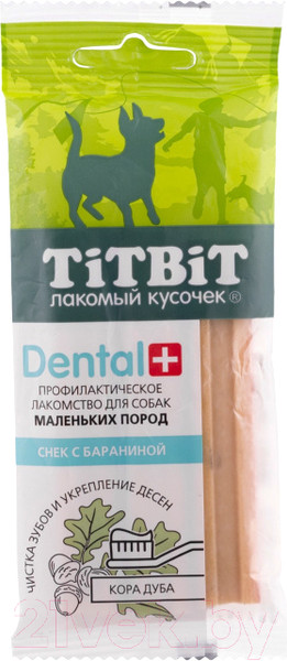 Изображение товара Лакомство для собак TiTBiT Dental+ Снек с бараниной / 14080