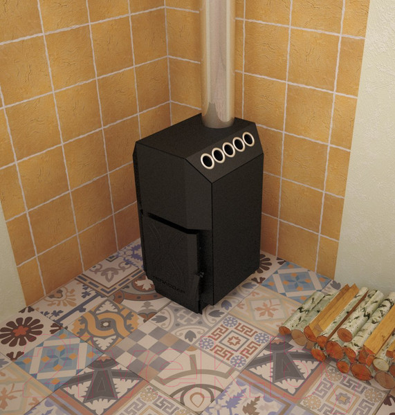 Изображение товара Печь отопительная Теплодар ТОП 140 (со стальной дверцей)