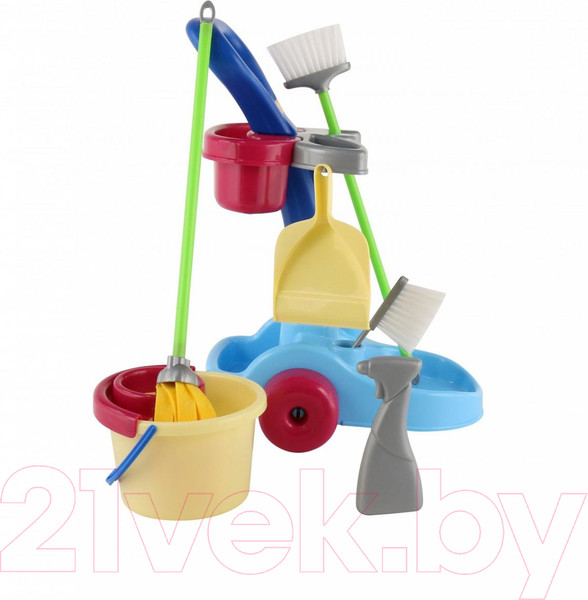 Изображение товара Набор хозяйственный игрушечный Полесье Чистюля / 36575 (в коробке)