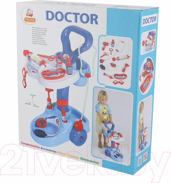 Изображение товара Набор доктора детский Полесье Доктор / 36582 (в коробке)
