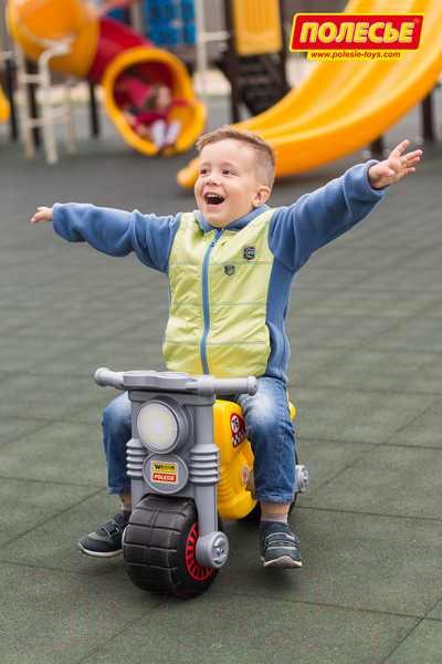 Изображение товара Каталка детская Полесье Моторбайк / 37923 (желтый)