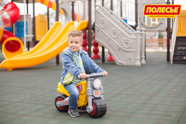 Изображение товара Каталка детская Полесье Моторбайк / 37923 (желтый)