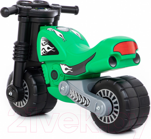 Изображение товара Каталка детская Полесье Моторбайк / 40480 (зеленый)