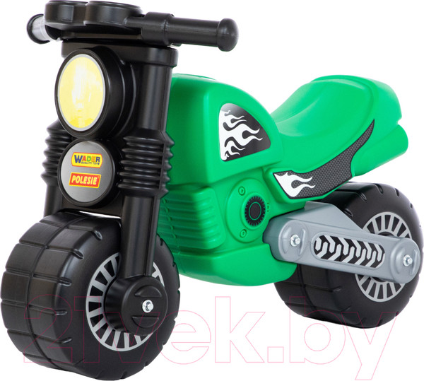 Изображение товара Каталка детская Полесье Моторбайк / 40480 (зеленый)