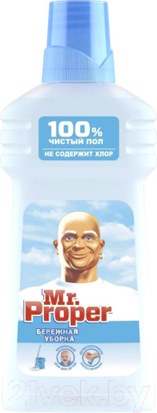 Изображение товара Чистящее средство для пола Mr.Proper Бережная уборка (500мл)