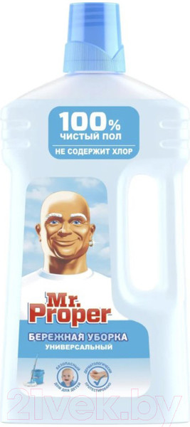 Изображение товара Чистящее средство для пола Mr.Proper Бережная уборка (1л)