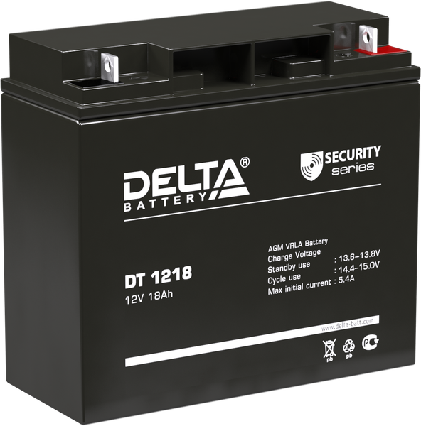 Изображение товара Аккумуляторная батарея DELTA DT 1218