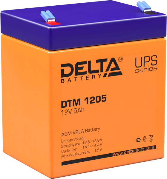Изображение товара Аккумуляторная батарея DELTA DTM 1205
