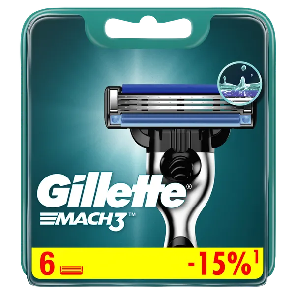 Изображение товара Набор сменных кассет Gillette Mach 3 (6шт)