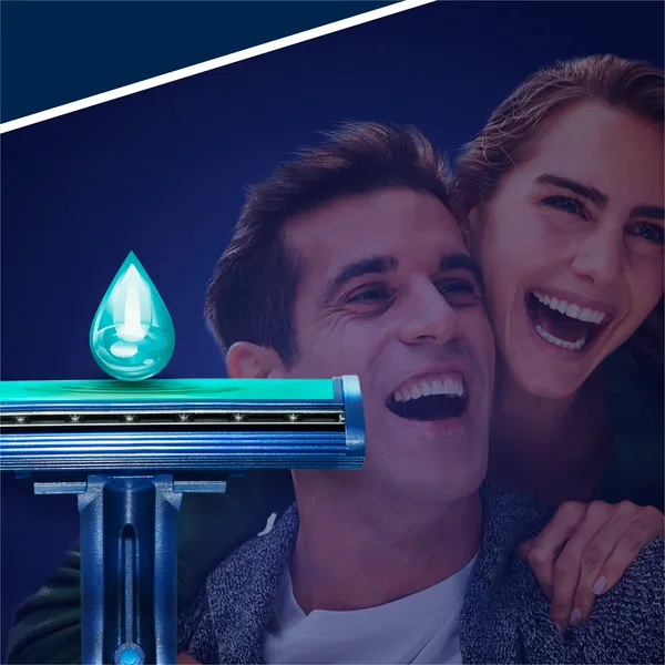 Изображение товара Набор бритвенных станков Gillette Blue II Plus одноразовые (5шт)
