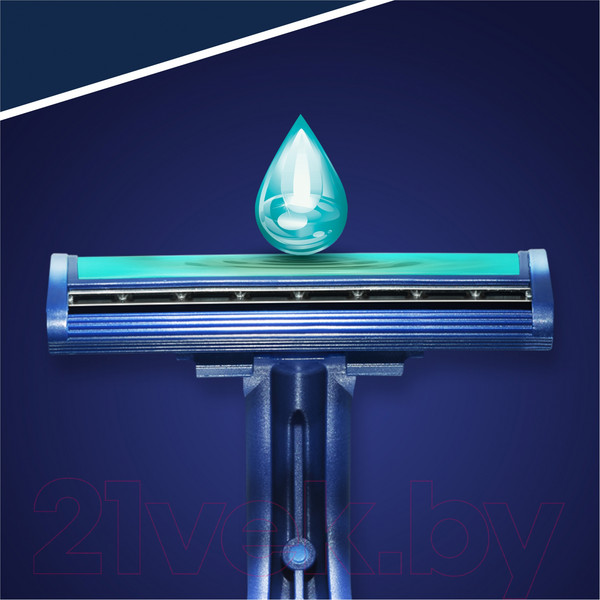 Изображение товара Набор бритвенных станков Gillette Blue II Plus одноразовые (5шт)