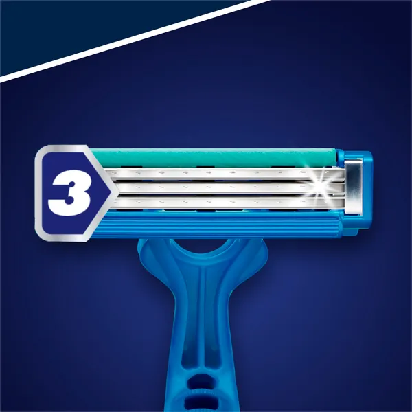Изображение товара Набор бритвенных станков Gillette Blue Simple3 одноразовые (8шт)