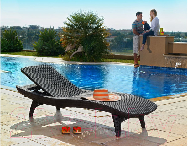 Изображение товара Шезлонг Keter Pacific Lounger / 230674 (графит)