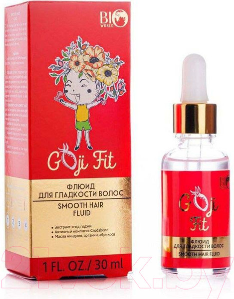 Изображение товара Флюид для волос Bio World Goji Fit для гладкости волос (30мл)