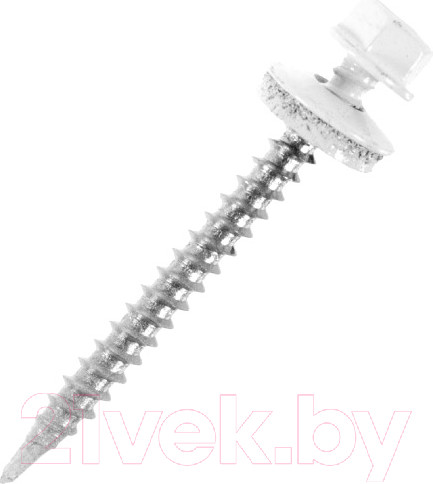 Изображение товара Саморез Starfix Кровельный по металлу 5.5x19 шайба с прокл. PT3 / SMP2-50395-100 (100шт, оцинкованный, RAL 9003 сигнальный белый)