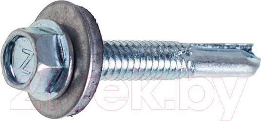 Изображение товара Саморез Starfix Кровельный увел. сверло 5.5x38 шайба с прокл PT5 / SMP2-53758-50 (50шт, оцинкованный)