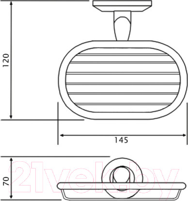 Изображение товара Мыльница Potato P2902-2