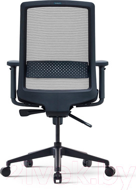 Изображение товара Кресло офисное Bestuhl S30 Black Pl без подголовника с регулируемыми подлокотниками (черная сетка/черная ткань)