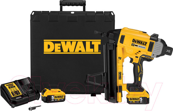 Изображение товара Аккумуляторный гвоздезабиватель DeWalt DCN890P2-QW