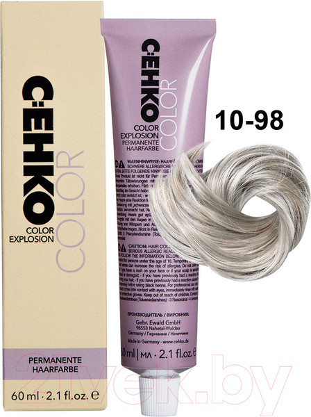 Изображение товара Крем-краска для волос C:EHKO Color Explosion 10/98 (ультра светлый блондин сандре-фиолетовый)