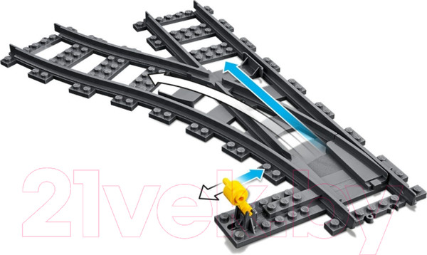 Изображение товара Конструктор Lego City Железнодорожные стрелки / 60238