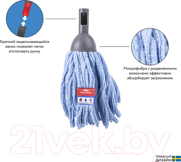 Изображение товара Моп для швабры Nordic Stream Bucket 15329