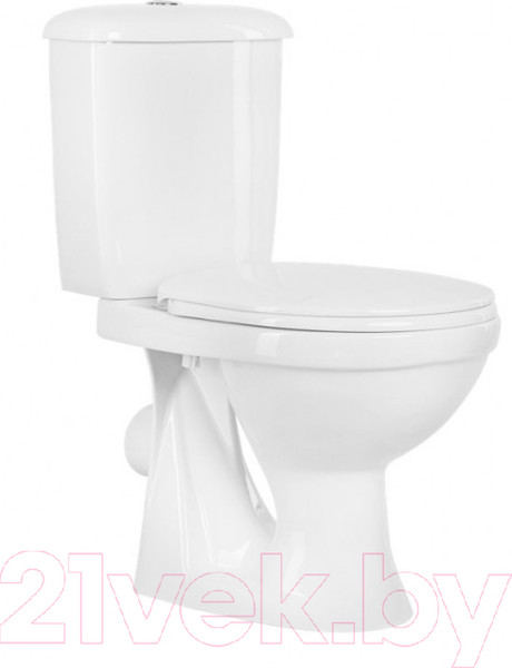 Изображение товара Унитаз напольный Оскольская керамика Суперкомпакт А (белый, горизонтальный выпуск)