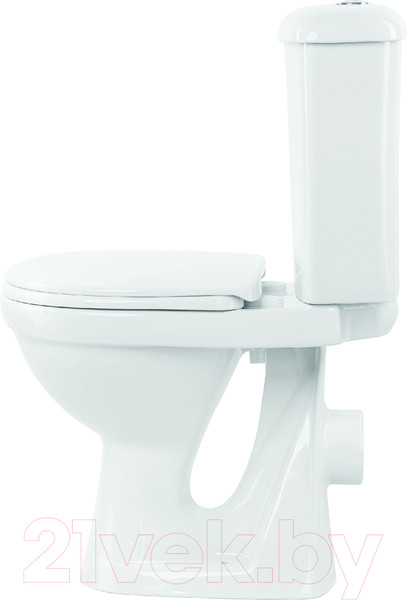 Изображение товара Унитаз напольный Оскольская керамика Суперкомпакт А (белый, горизонтальный выпуск)