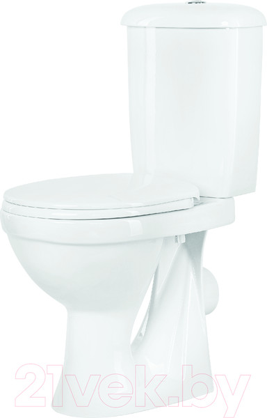 Изображение товара Унитаз напольный Оскольская керамика Суперкомпакт А (белый, горизонтальный выпуск)