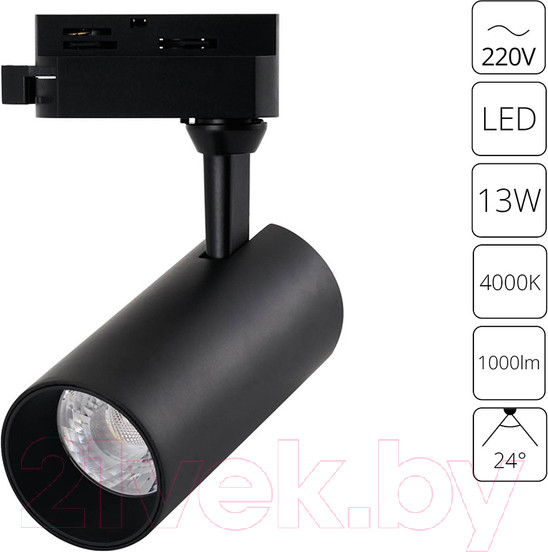 Изображение товара Трековый светильник Arte Lamp Regulus A4568PL-1BK