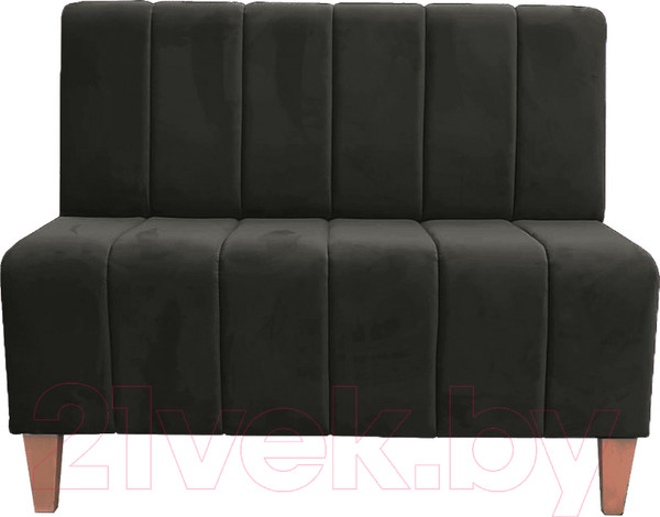 Изображение товара Диван Brioli Руди полоса двухместный (B17/темно-серый)