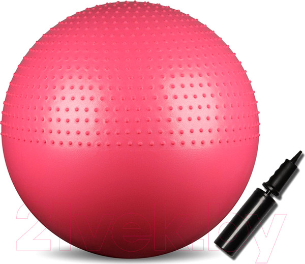 Изображение товара Фитбол массажный Indigo Sport Anti-Burst IN003 (65см, розовый)