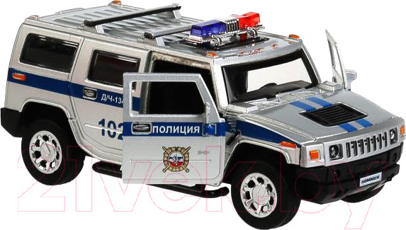 Изображение товара Автомобиль игрушечный Технопарк Hummer H2 Полиция / HUM2-12POL-SR