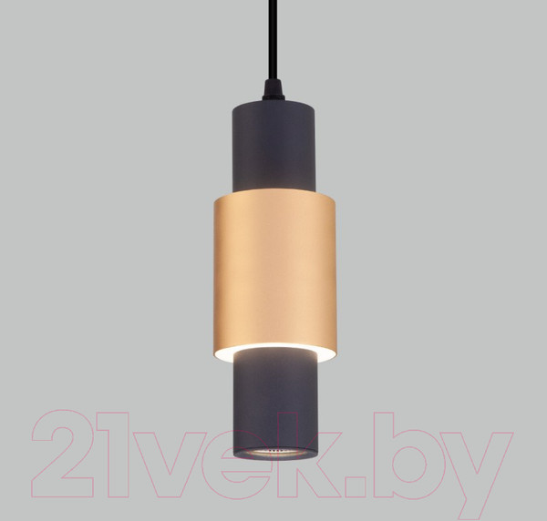 Изображение товара Потолочный светильник Евросвет 50204/1 LED (черный/матовое золото)