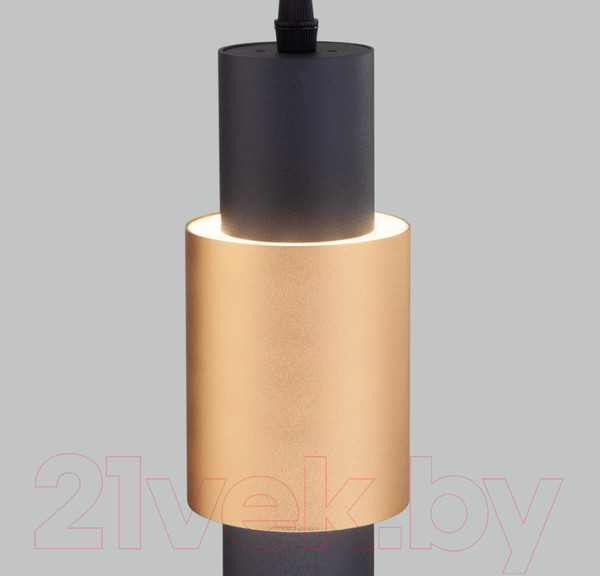 Изображение товара Потолочный светильник Евросвет 50204/1 LED (черный/матовое золото)