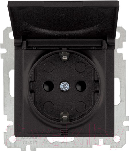 Изображение товара Розетка Mutlusan Daria 2100 611 0284 (черный)