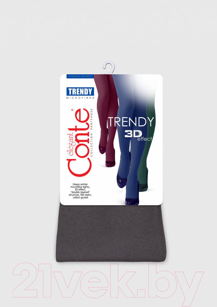 Изображение товара Колготки Conte Elegant Trendy Melange (р.2, grey)