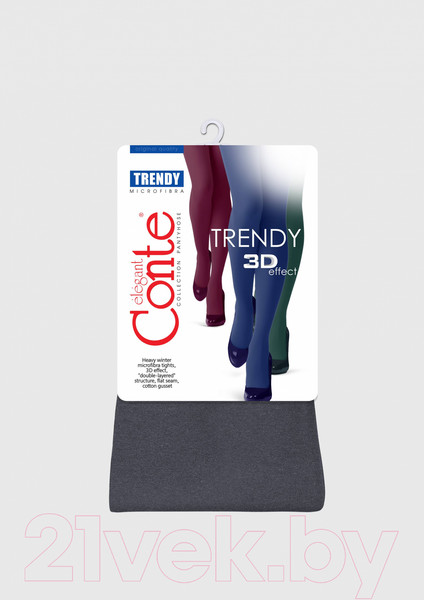 Изображение товара Колготки Conte Elegant Trendy Melange (р.3, grafit)