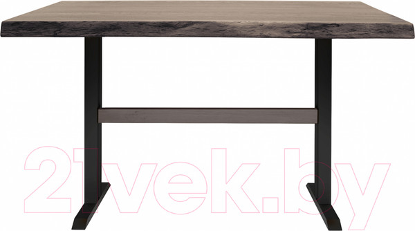 Изображение товара Обеденный стол Buro7 Двутавр с обзолом 110x80x76 (дуб мореный/черный)