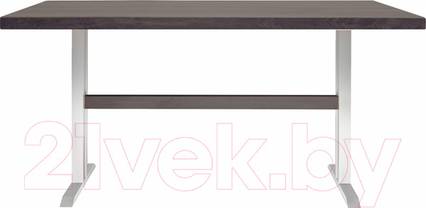 Изображение товара Обеденный стол Buro7 Двутавр Классика 120x80x76 (дуб мореный/белый)