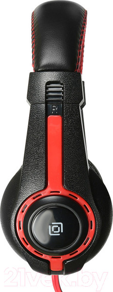 Изображение товара Наушники-гарнитура Оклик HS-L200 (черный/красный)
