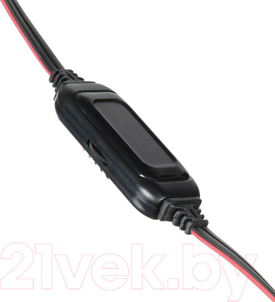 Изображение товара Наушники-гарнитура Оклик HS-L200 (черный/красный)