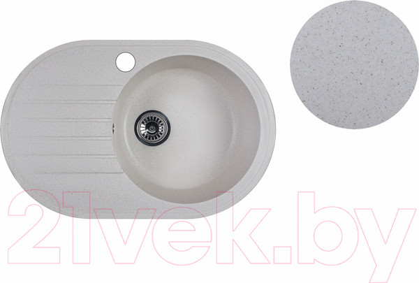 Изображение товара Мойка кухонная БелЭворс Rondo R (бежевый)