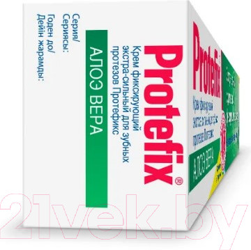 Изображение товара Крем для фиксации зубных протезов Protefix №1 Алоэ Вера экстра-сильный (40мл)