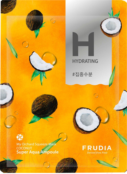 Изображение товара Маска для лица тканевая Frudia Увлажняющая с кокосом (20мл)