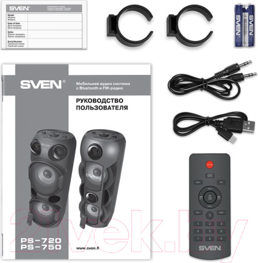 Изображение товара Портативная акустика Sven PS-750 (черный)