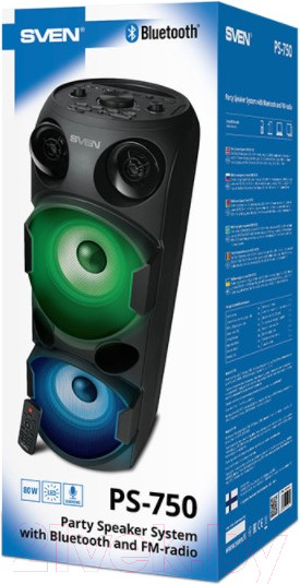 Изображение товара Портативная акустика Sven PS-750 (черный)